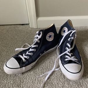 Navy Converse High-tops
